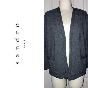 Sandro Gray Women's Cardigan